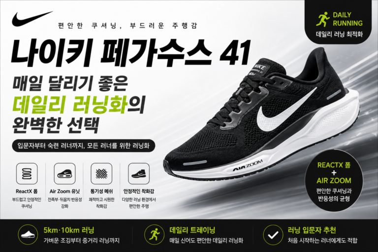 나이키 페가수스 41 런닝화 추천, 매일 달리기 좋은 초보러닝화의 정석 5km.10km까지 편안하게  러닝화 운동화