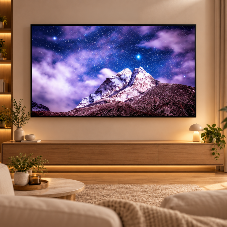  LG 75인치 QNED TV 75QNED75AEA, 우리 집 거실에서 즐기는 4K 홈시네마 TV 꾸미기 영화볼수있는곳 텔레비젼