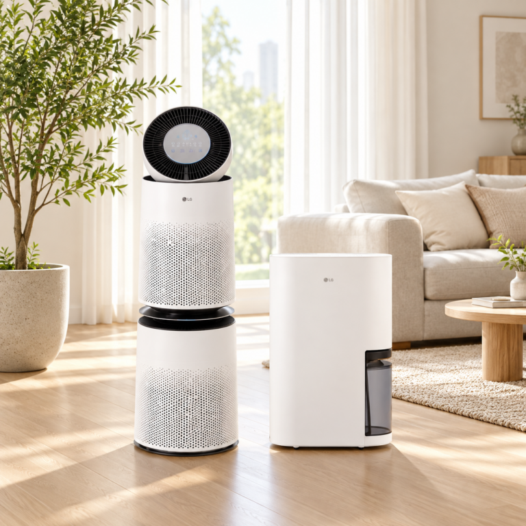 LG 미세먼지공기청정기추천·제습기 세트｜퓨리케어 AS285DWWC + 휘센 DQ256MWGA 집들이선물추천